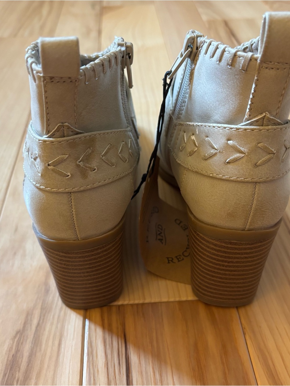 NEW Frye & Co Palma Western Harness Stacked Heel Ankle Boots - Picture 6 of 13